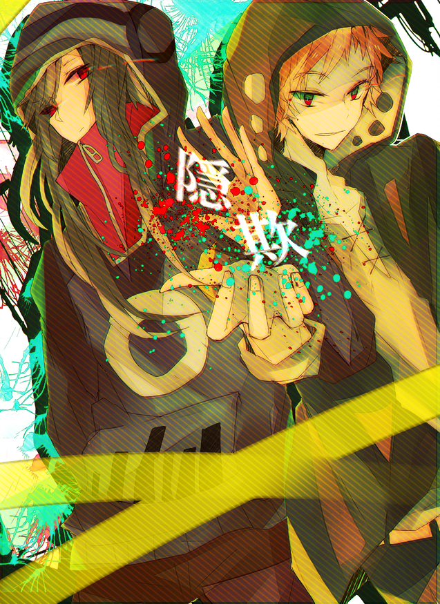 kido tsubomi and kano shuuya (kagerou project) drawn by sepia10iro