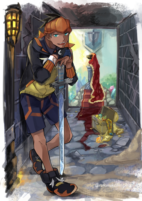 raihan (pokemon and 1 more) drawn by nokonoko_mori