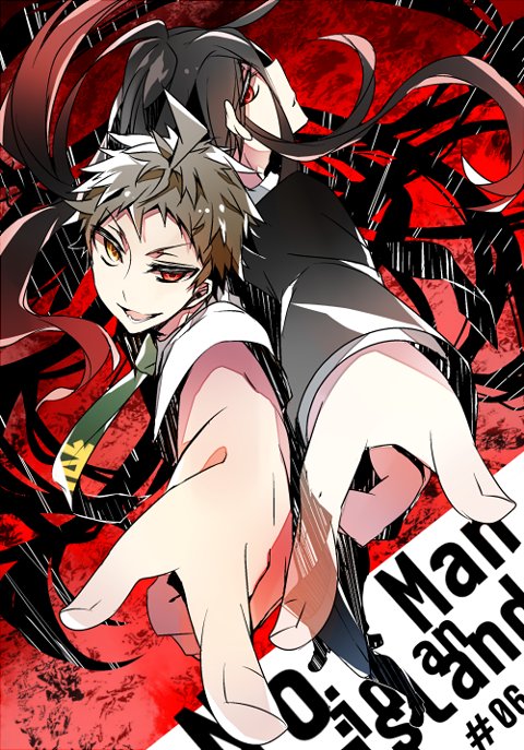 hinata hajime and kamukura izuru (danganronpa and 1 more) drawn by holy_nightmare