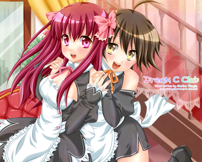 amane and nao (dream c club) drawn by pengin_guriko