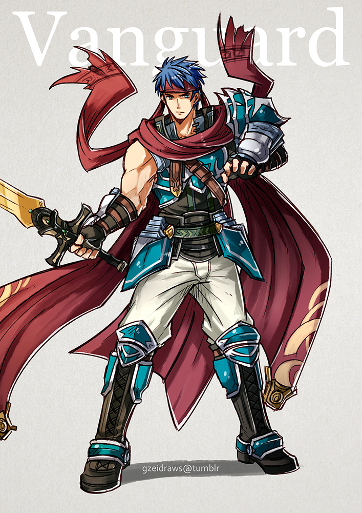 ike (fire emblem and 1 more) drawn by gzei