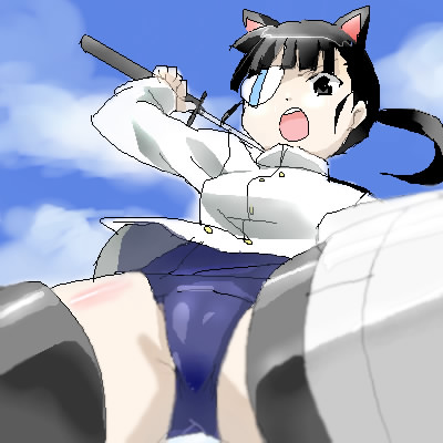 sakamoto mio (world witches series and 1 more) drawn by choco_(moyasi)