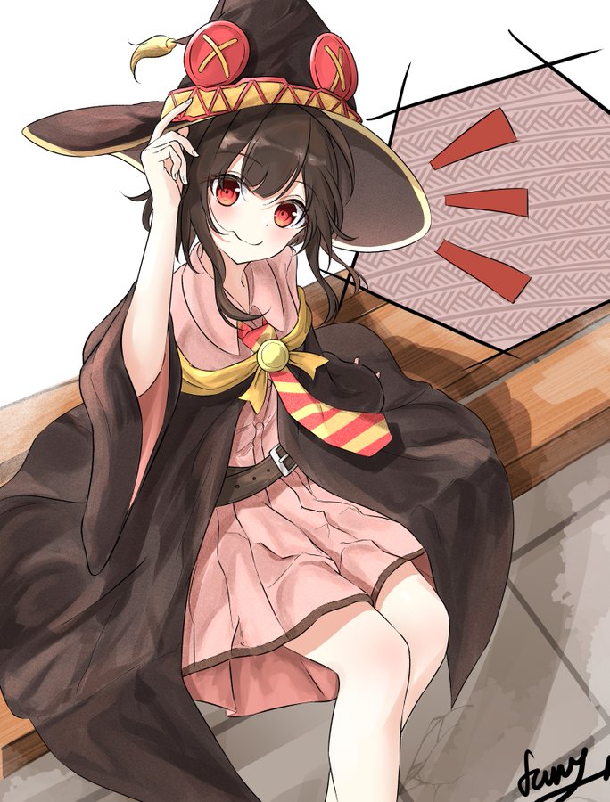 megumin (kono subarashii sekai ni shukufuku wo!) drawn by farat0827