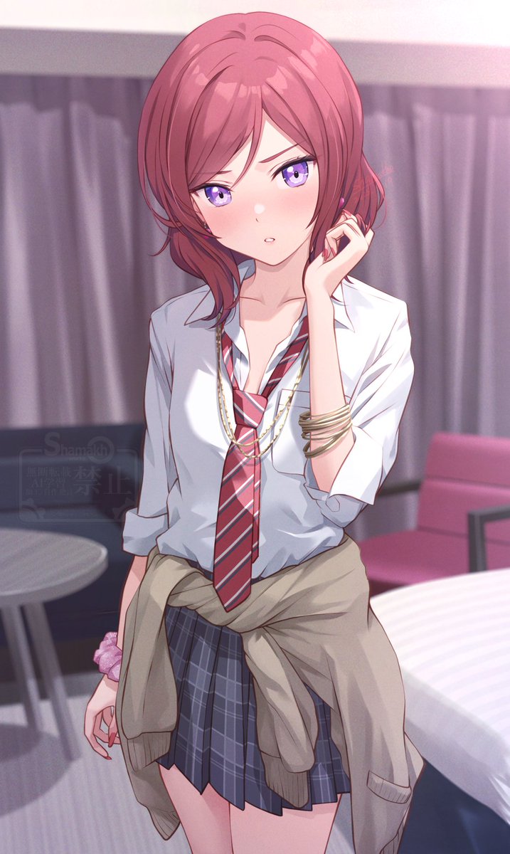 nishikino maki (love live! and 1 more) drawn by shamakho