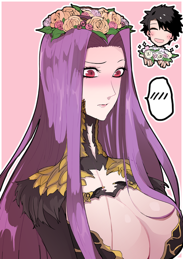 fujimaru ritsuka, medusa, and gorgon (fate and 1 more) drawn by moza