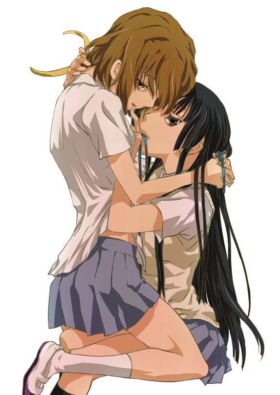 akiyama mio and tainaka ritsu (k-on!) drawn by kurokoshou_(spicyland)