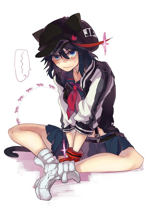 matoi ryuuko and senketsu (kill la kill) drawn by kazutake_hazano