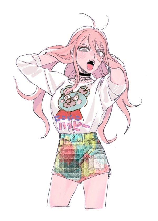 iruma miu (danganronpa and 1 more) drawn by hikichi_(pixiv_2552876)