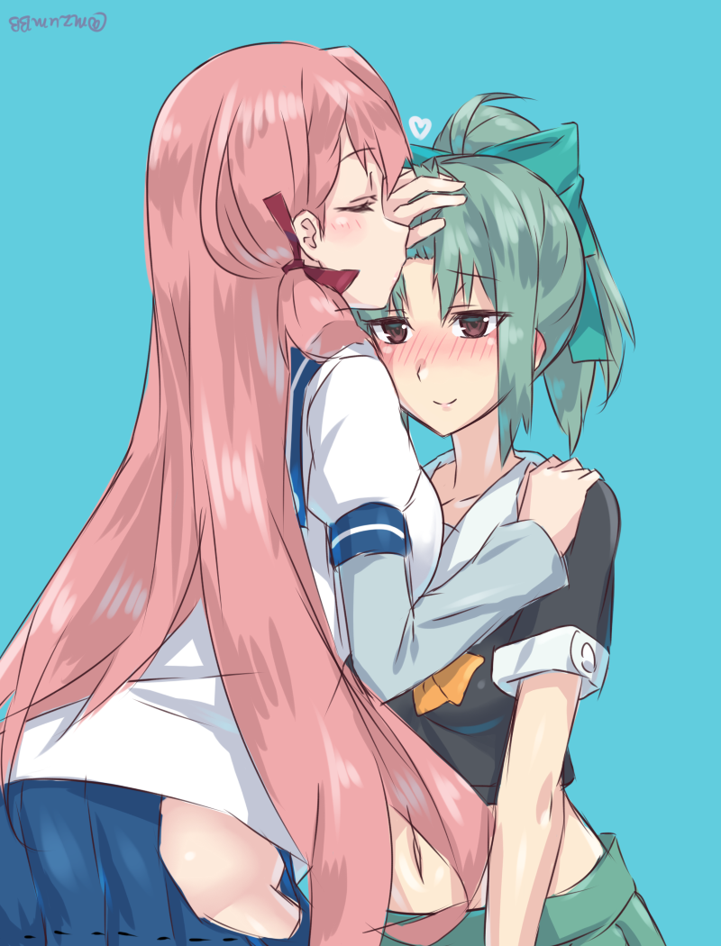 akashi and yuubari (kantai collection) drawn by mizuumi_(bb)