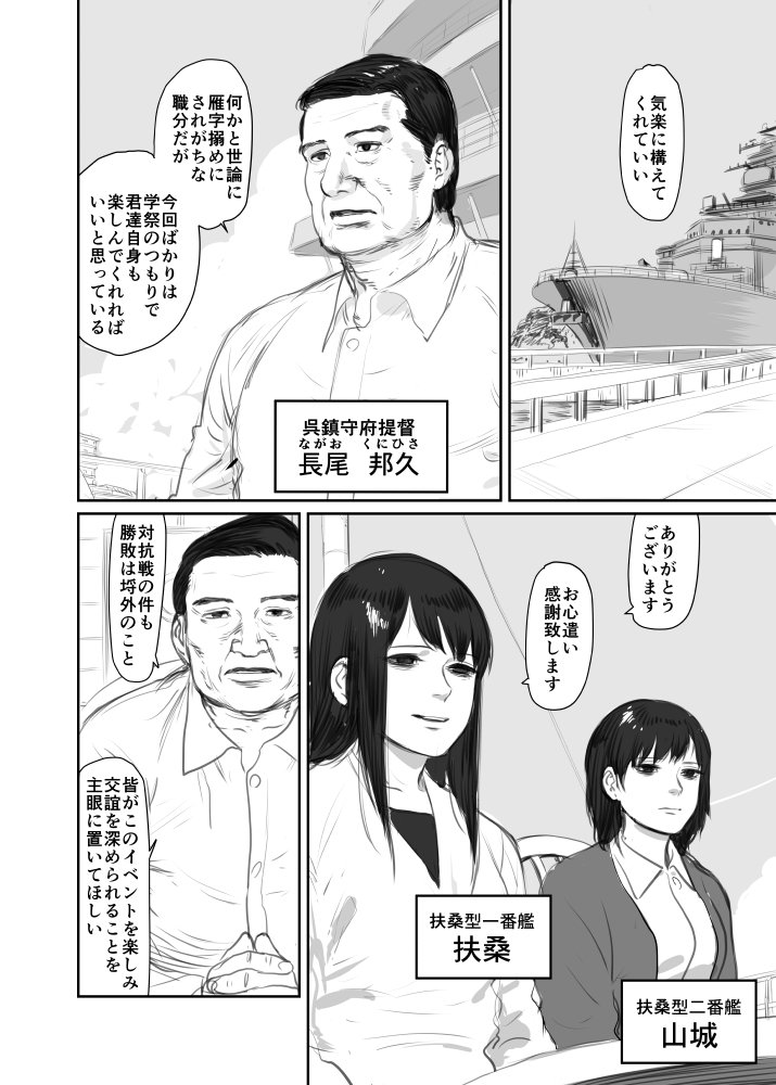 admiral, yamashiro, and fusou (kantai collection) drawn by itou_korosuke