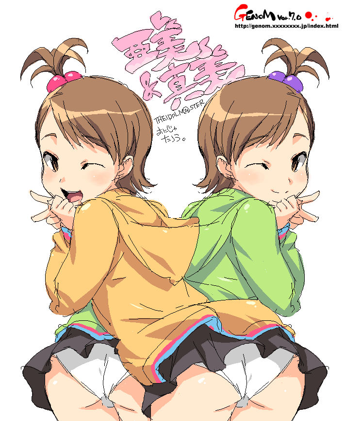 futami mami and futami ami (idolmaster and 1 more) drawn by onija_tarou