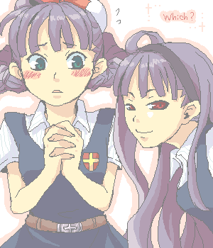 eclair and dark eclair (la pucelle) drawn by tsuyuka_(sunny_spot)