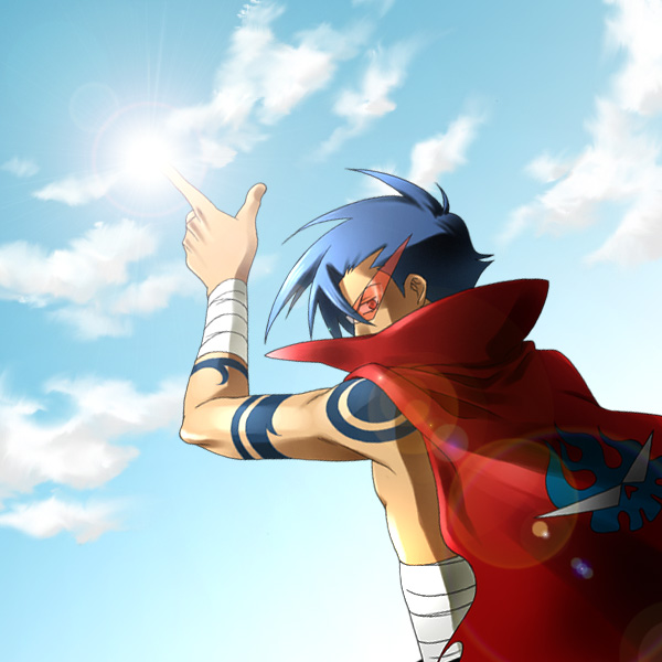 kamina (tengen toppa gurren lagann) drawn by mamiko_(sss)