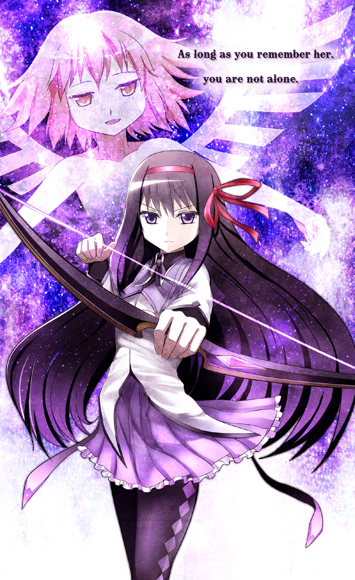 akemi homura, kaname madoka, and ultimate madoka (mahou shoujo madoka magica) drawn by greave_(asterism)