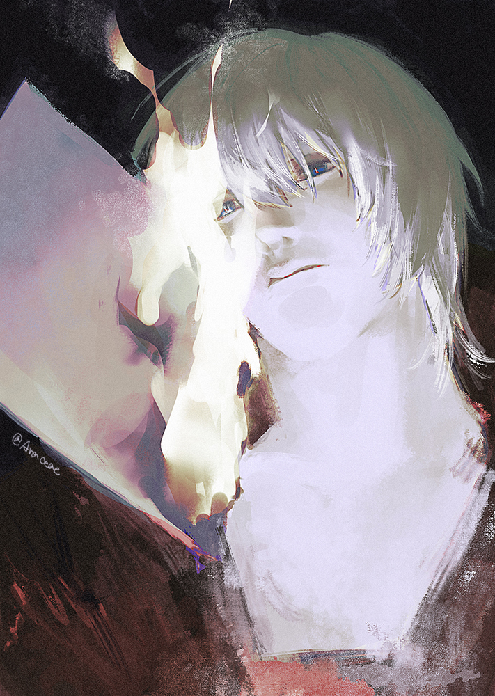 dante (devil may cry and 1 more) drawn by evanolge