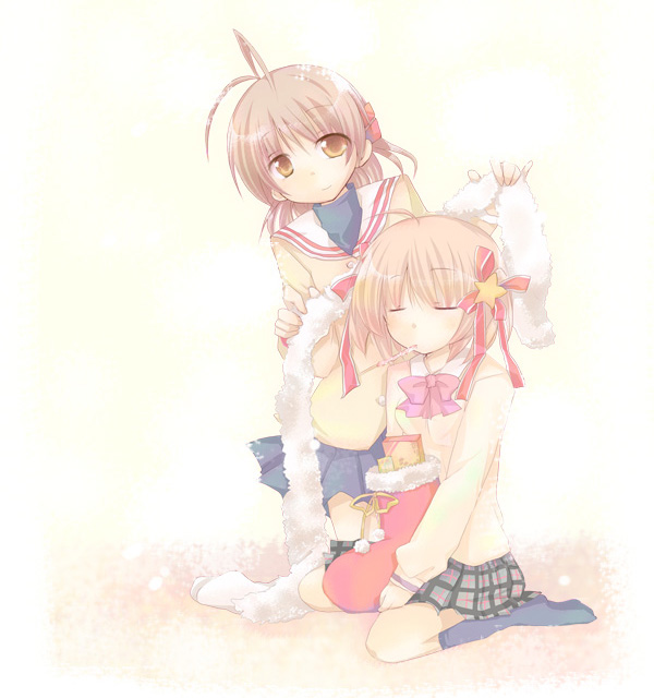 furukawa nagisa and kamikita komari (little busters! and 2 more) drawn by furui_suguri