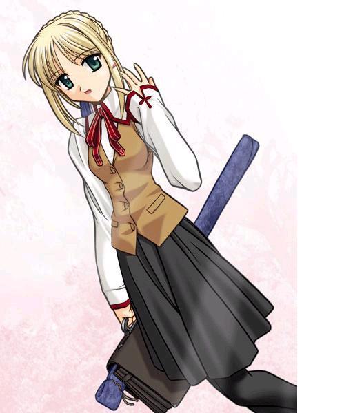 artoria pendragon and saber (fate and 1 more)