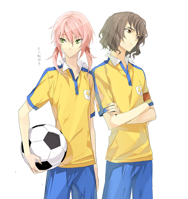 kirino ranmaru and shindou takuto (inazuma eleven and 1 more) drawn by izumi_(nagashi)