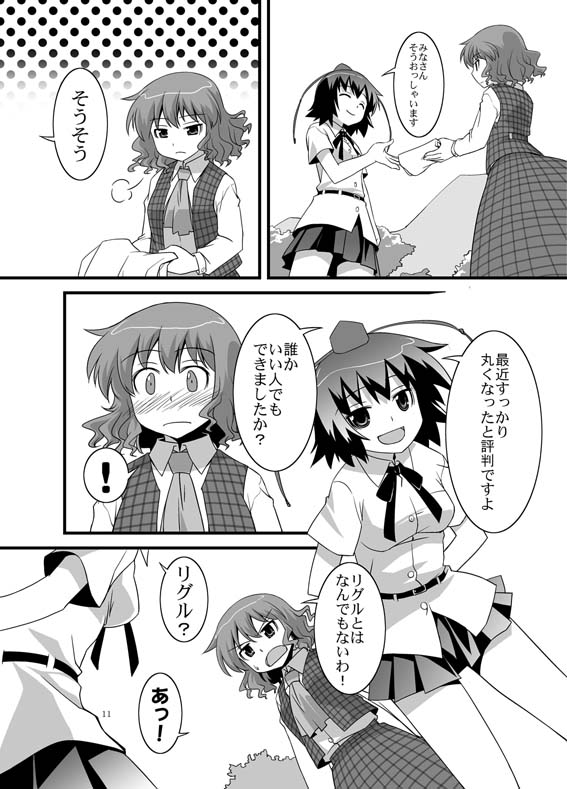 shameimaru aya and kazami yuuka (touhou) drawn by umekichi