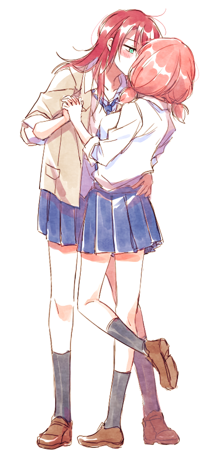 uehara himari and udagawa tomoe (bang dream!) drawn by re_ghotion