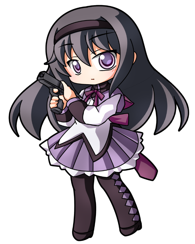 akemi homura (mahou shoujo madoka magica) drawn by shinjitsu