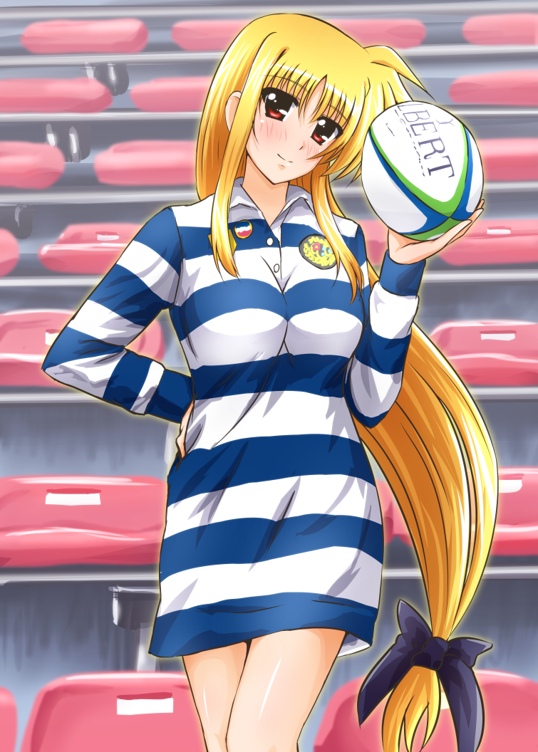 fate testarossa and mizuki nana (lyrical nanoha and 1 more) drawn by diesel-turbo
