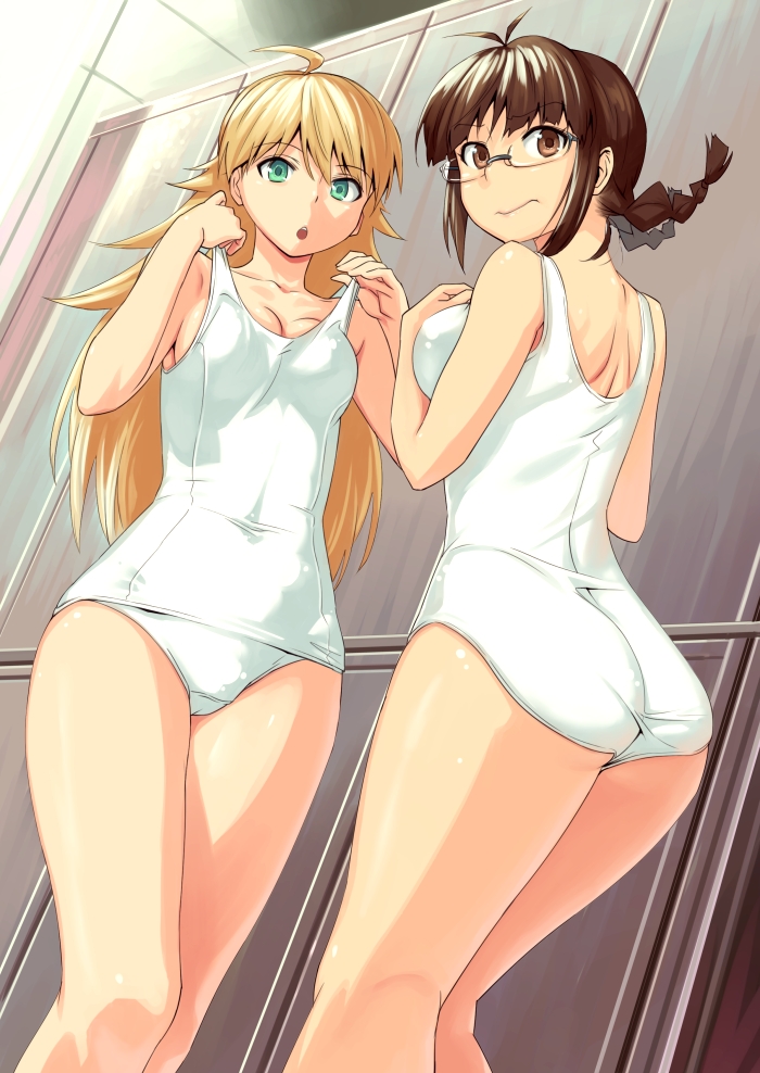 hoshii miki and akizuki ritsuko (idolmaster) drawn by inu_(aerodog)