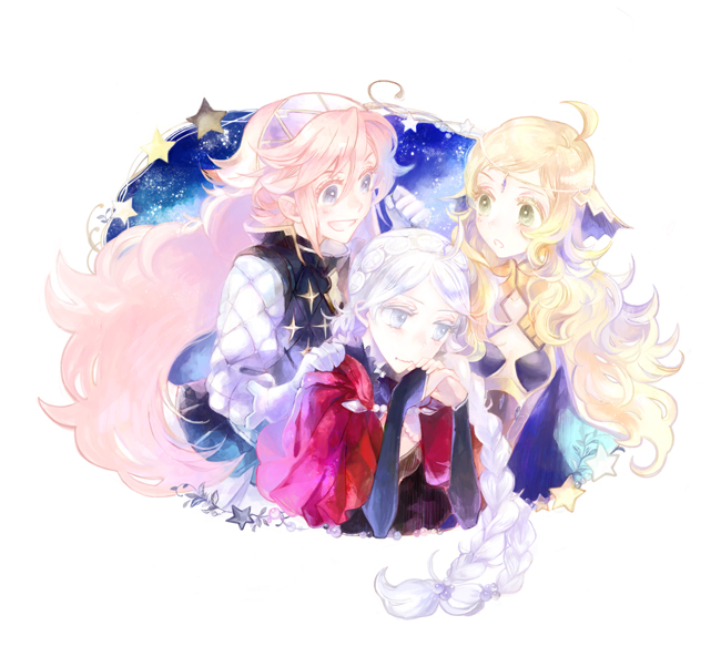 nina, ophelia, and soleil (fire emblem and 1 more) drawn by kuzumosu