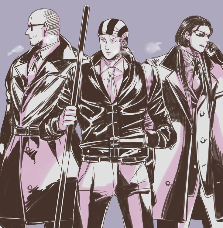 billy kane, ripper, and hopper (the king of fighters and 1 more) drawn by yk_(waikeee)