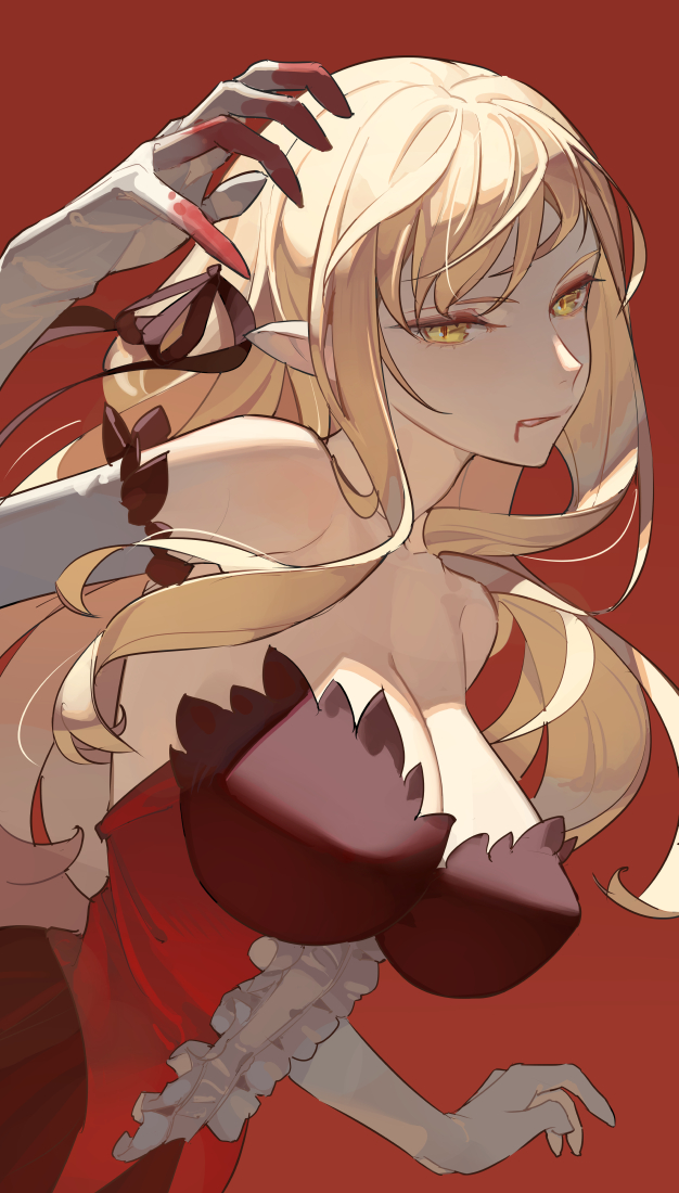 oshino shinobu and kiss-shot acerola-orion heart-under-blade (monogatari and 1 more) drawn by timbougami