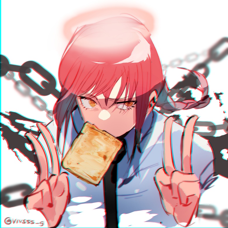 makima (chainsaw man) drawn by vivsss-g