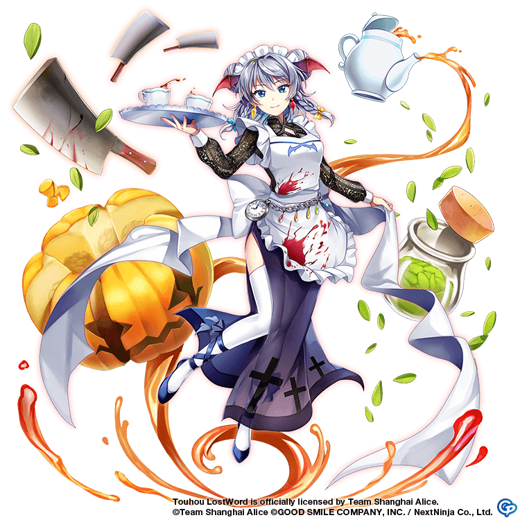 izayoi sakuya (touhou and 1 more) drawn by rotte_(1109)