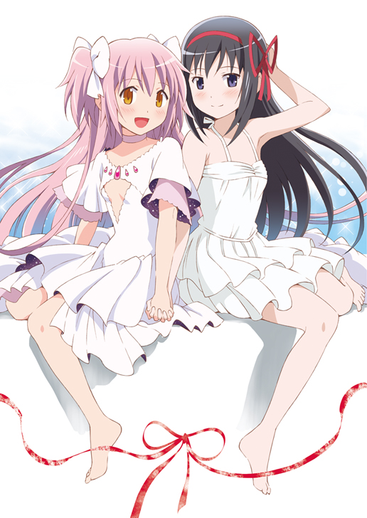 akemi homura, kaname madoka, and ultimate madoka (mahou shoujo madoka magica) drawn by ayukko_(forest_village)