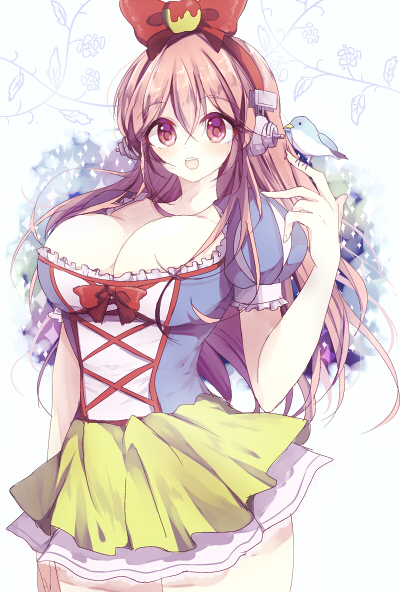 super sonico and snow white (nitroplus and 1 more) drawn by kako_(kaxko)