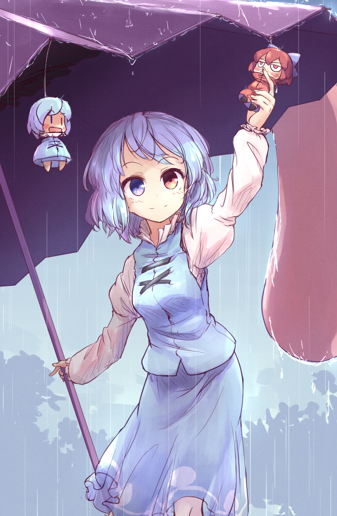 tatara kogasa and sekibanki (touhou) drawn by isu_(is88)