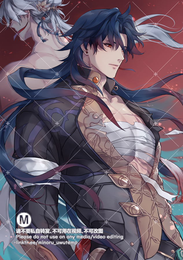 blade and yingxing (honkai and 1 more) drawn by minoru_(minoru_uwutemp)