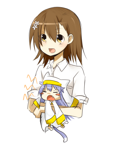 misaka mikoto and index (toaru majutsu no index) drawn by rubii