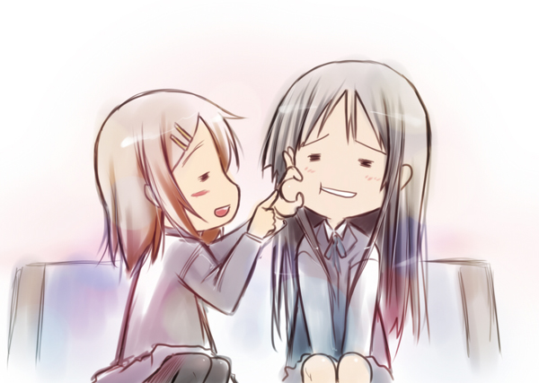 akiyama mio and hirasawa yui (k-on!) drawn by kaiga