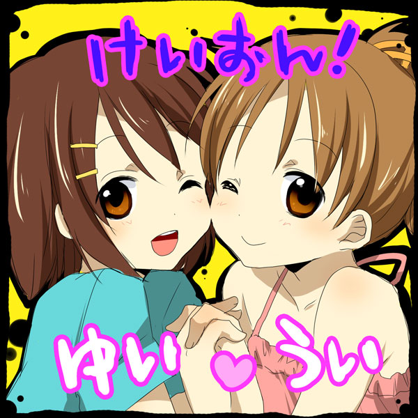 hirasawa yui and hirasawa ui (k-on!) drawn by mochizuki_mina