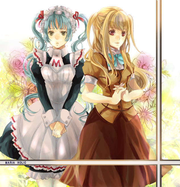 shidou mariya and shinouji matsurika (maria holic) drawn by sakuragi_kei