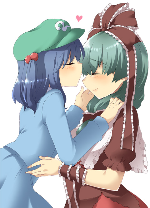 kawashiro nitori and kagiyama hina (touhou) drawn by mogiki_hayami