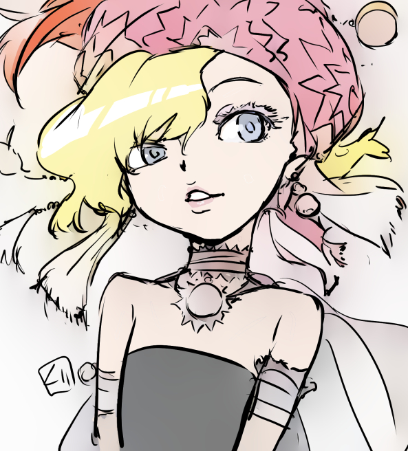 relm arrowny (final fantasy and 1 more) drawn by kurita_shin'ichi