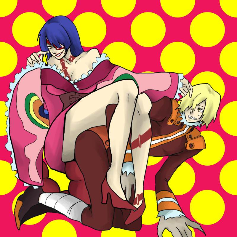 viral and adiane (tengen toppa gurren lagann) drawn by majime_(scantyxxx)