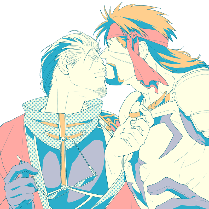 jecht and auron (final fantasy and 1 more) drawn by 4100