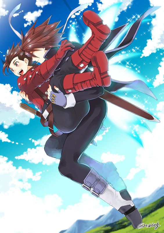 lloyd irving and kratos aurion (tales of and 1 more) drawn by tktg