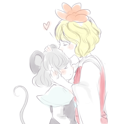 nazrin and toramaru shou (touhou) drawn by rin_tarou