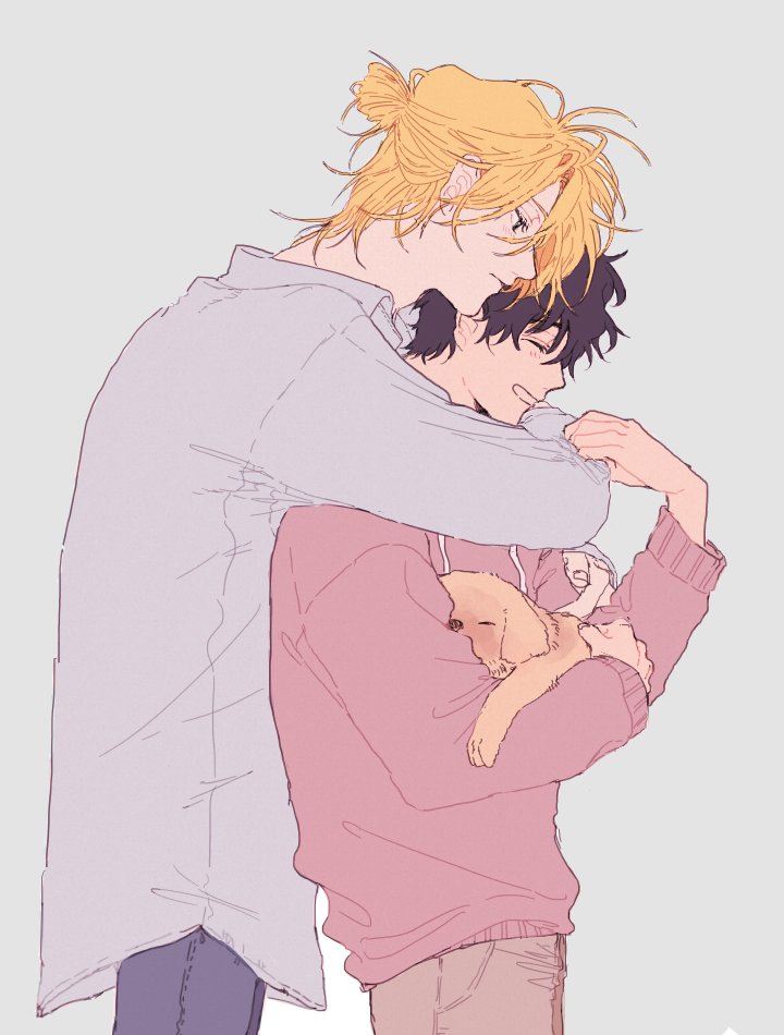 ash lynx and okumura eiji (banana fish) drawn by a_co_pi