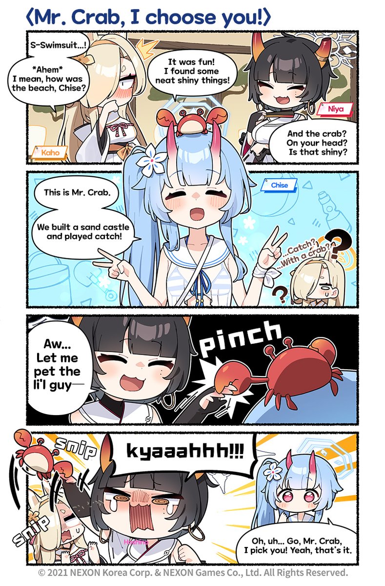 chise, kaho, and niya (blue archive) drawn by donmin_h