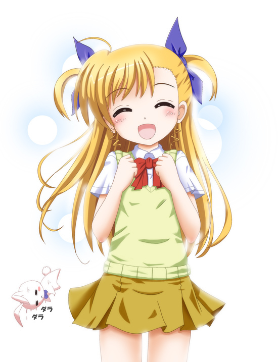 vivio and sacred heart (lyrical nanoha and 1 more) drawn by flipper