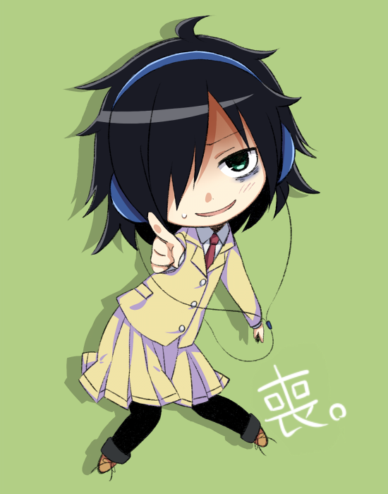 kuroki tomoko (watashi ga motenai no wa dou kangaetemo omaera ga warui!) drawn by hitsuji_(merakure_13)